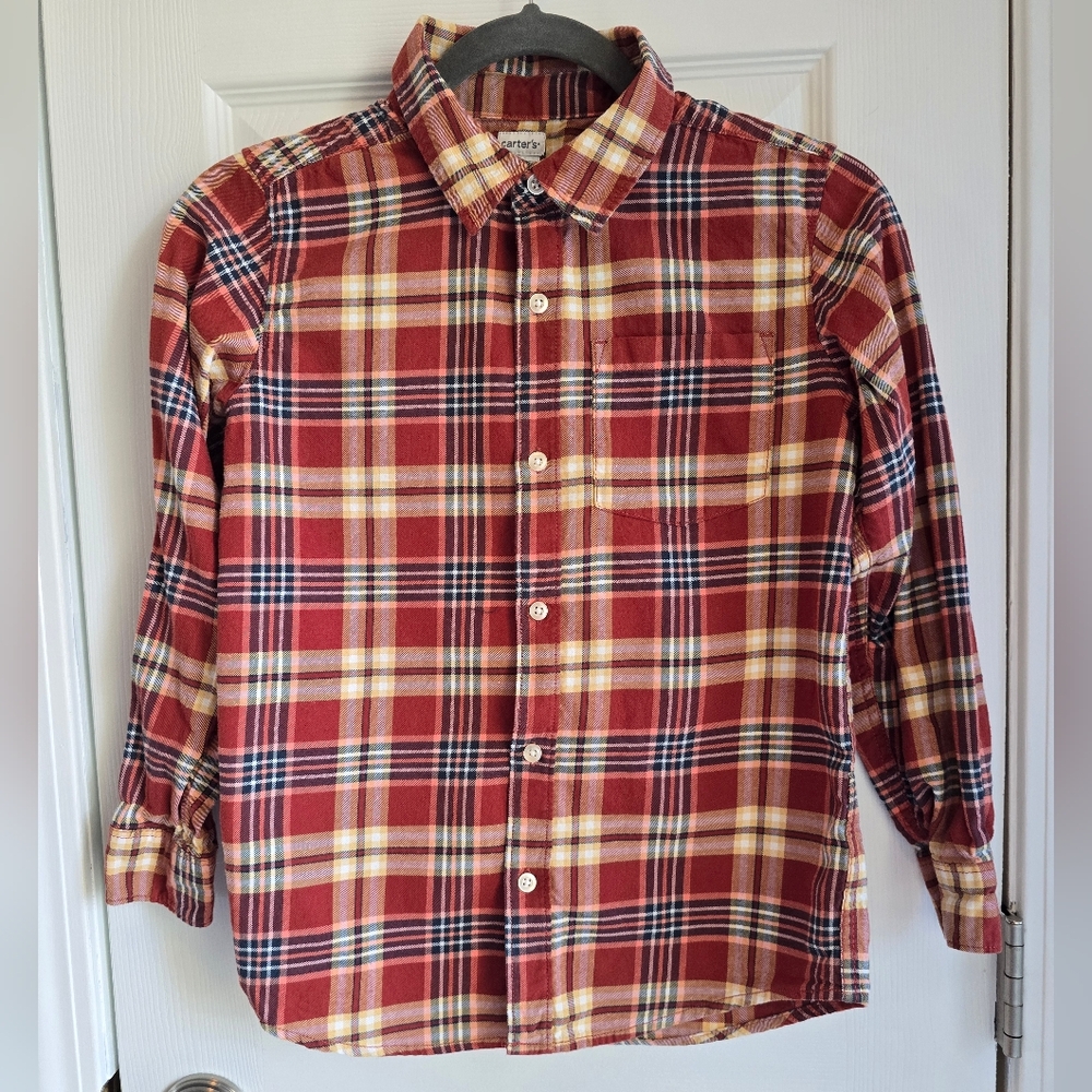 Carter's Plaid Boys Shirt, Size 12